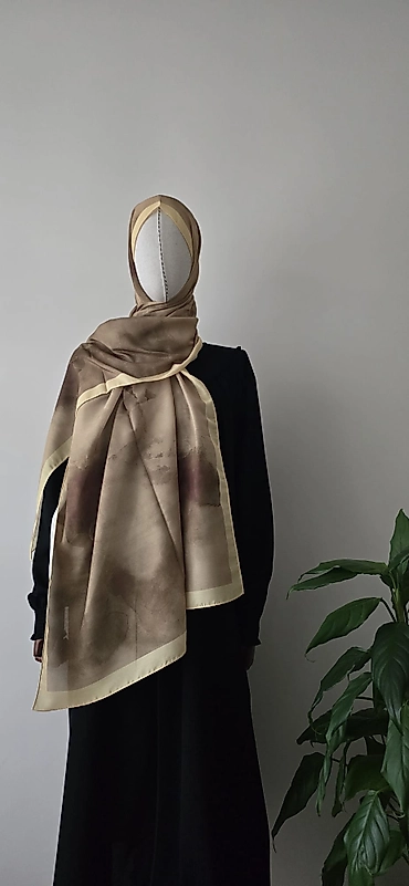 Duman Desenli Soft Şal