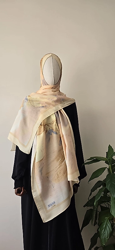 Bulut Desenli Soft Şal