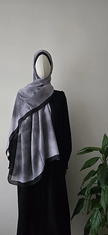 Duman Desenli Soft Şal