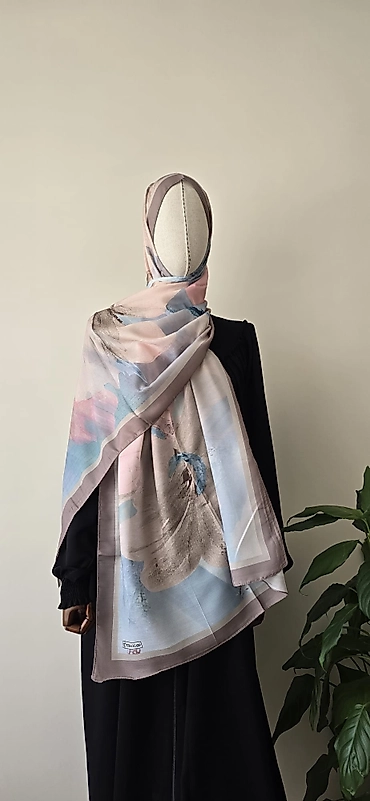 Bulut Desenli Soft Şal